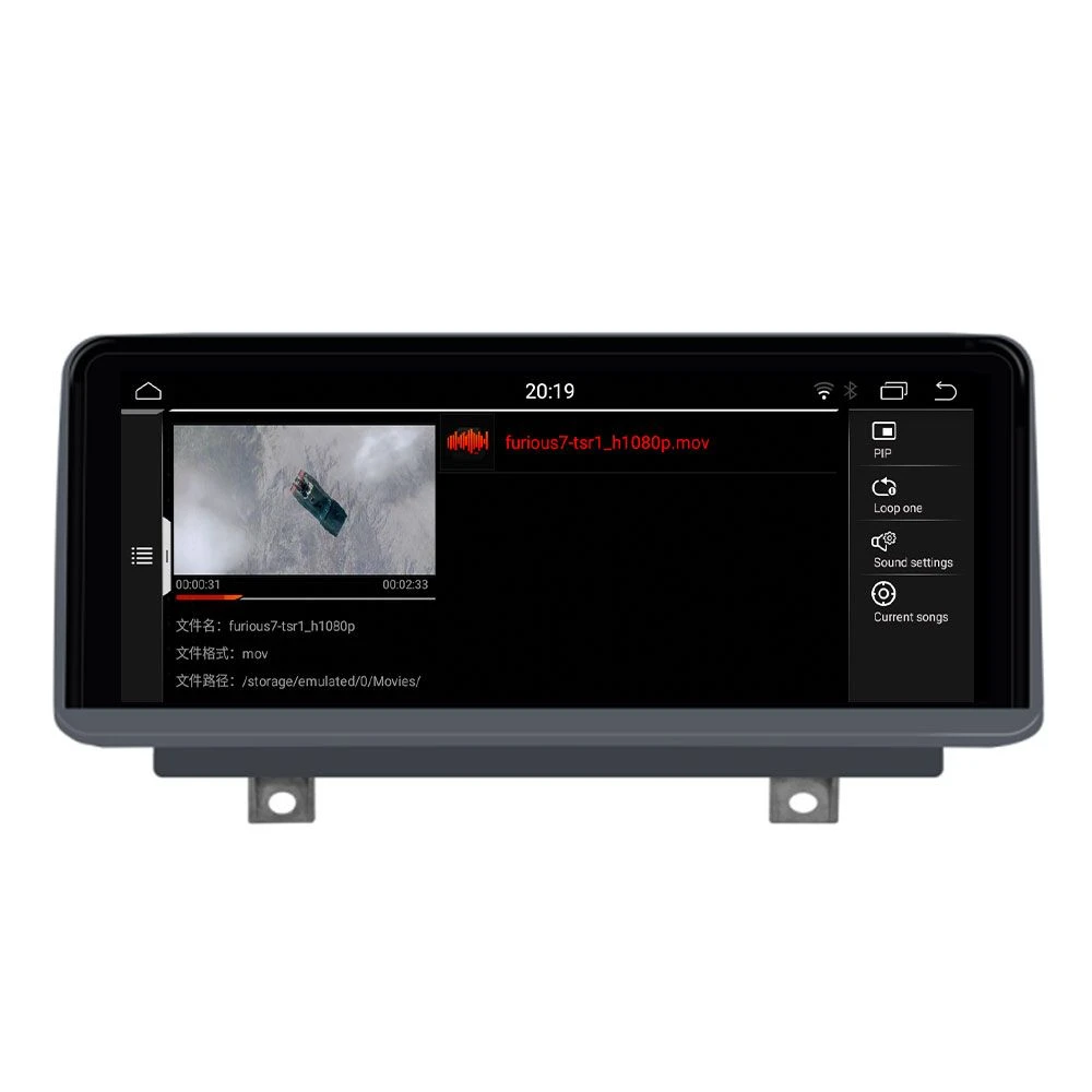 10.25inch Android 8+128g Car Radio Player for BMW 3 Series F30/F31/F34/F35 4series F32/F33/F36 Nbt 2013 – 2017 with WiFi GPS