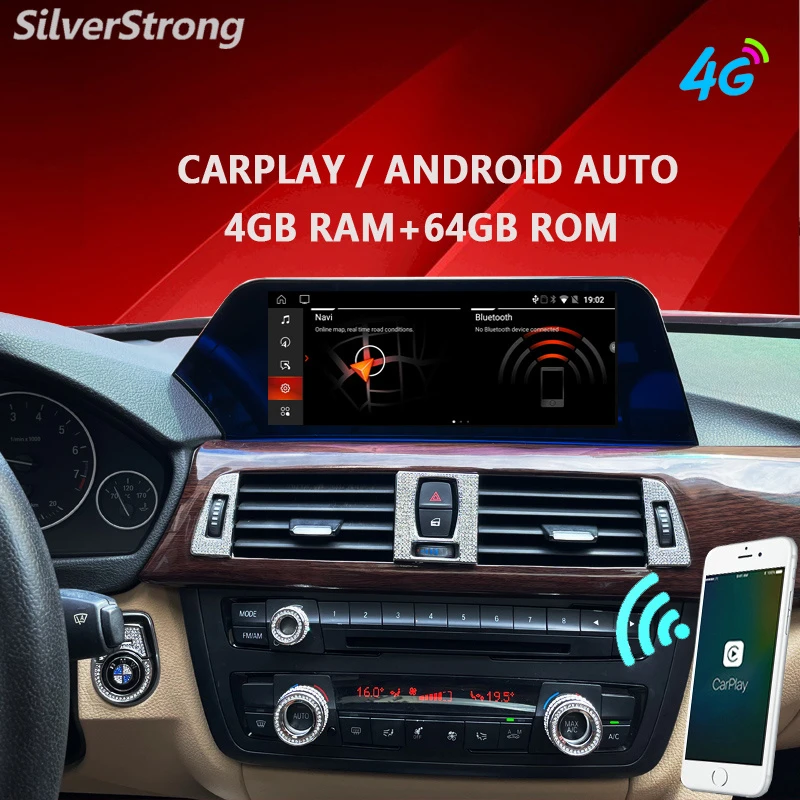10.25inch Wireless Carplay Android Auto Car Multimedia 1920*720 Blue-Ray Screen Radio for BMW 3 4 Series F30 F31 F32 F33 F34 F36 Head Unit
