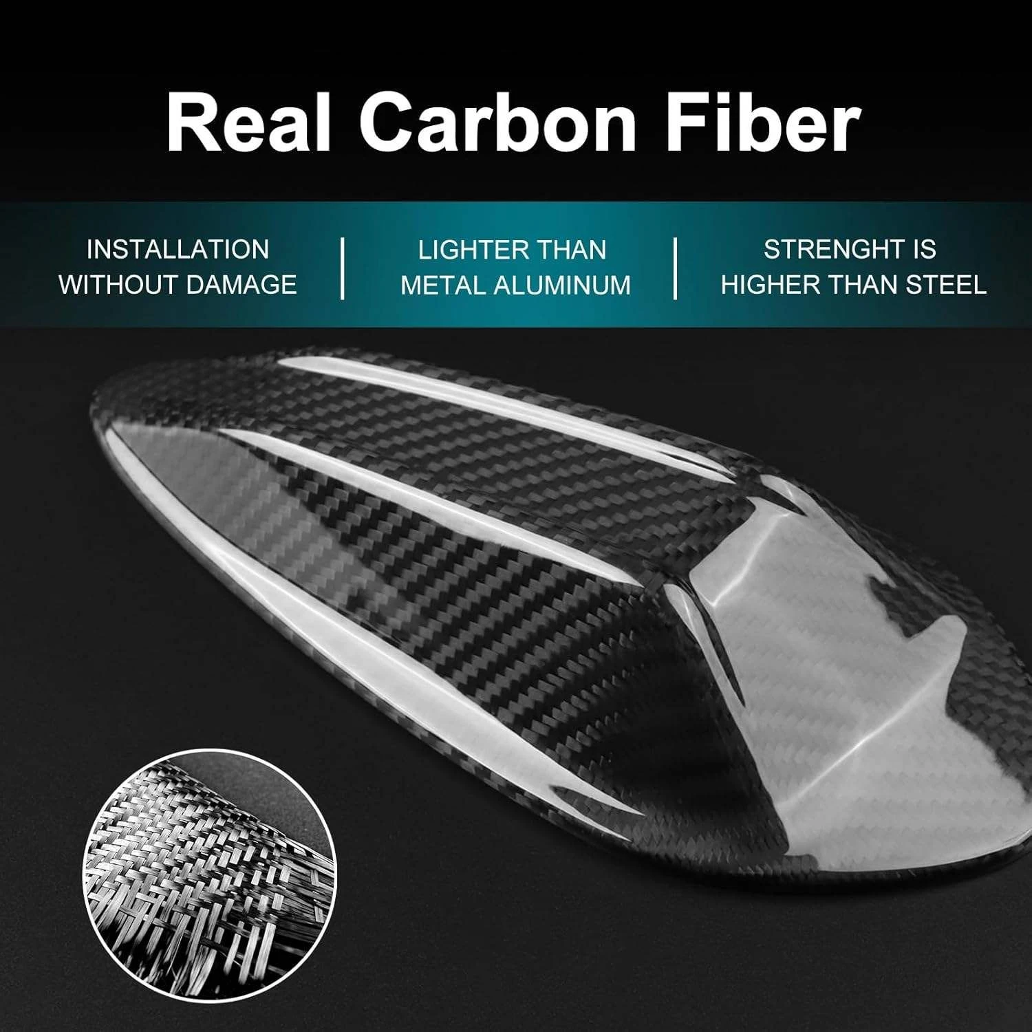2023-2024 M3 G80 G20 G22 G23 G26 G42 G82 G87 External Accessories Carbon Fiber Car Shark Fin Antenna Cover Radio Signal Base Car Body Kit