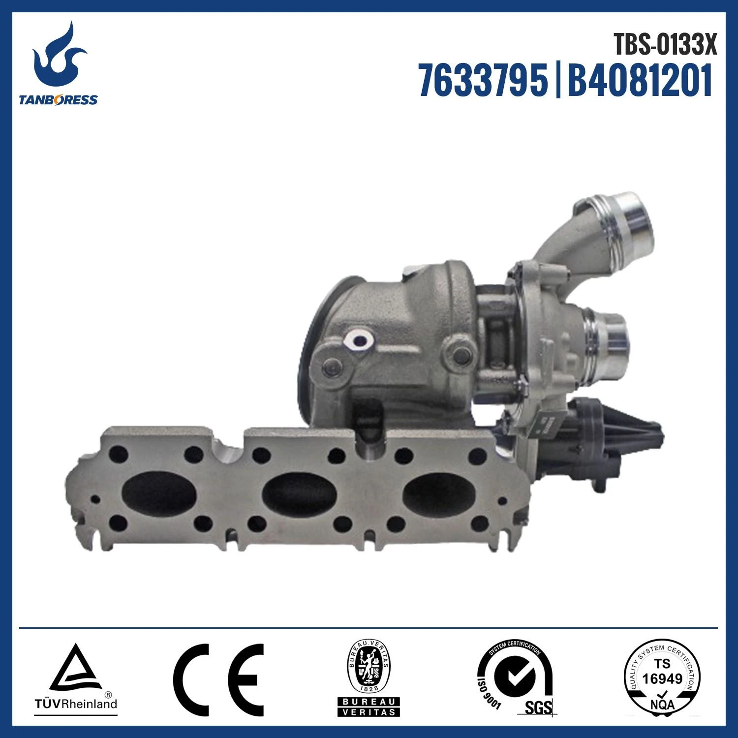 Aluminum Alloy Turbocharger for BMW 116i F20 B38 OEM 7633795 81799506 B4081201 turbos turbine high quality