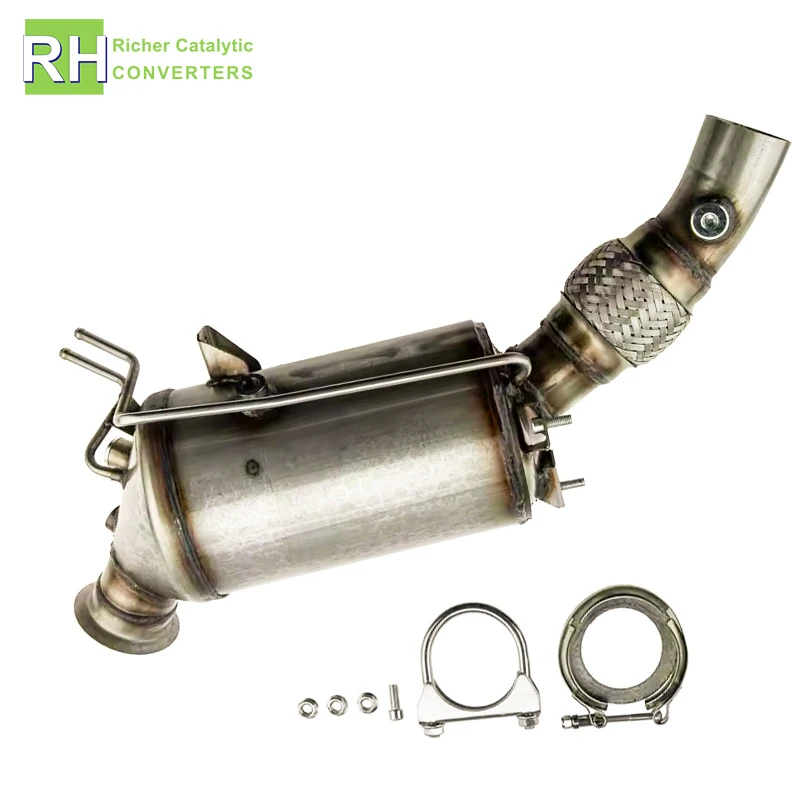 Automotive Exhaust System Direct Fit Catalytic Converter DPF Diesel Particulate Filter Fits for BMW F10/F11/F20/F21/F30/F31/120d