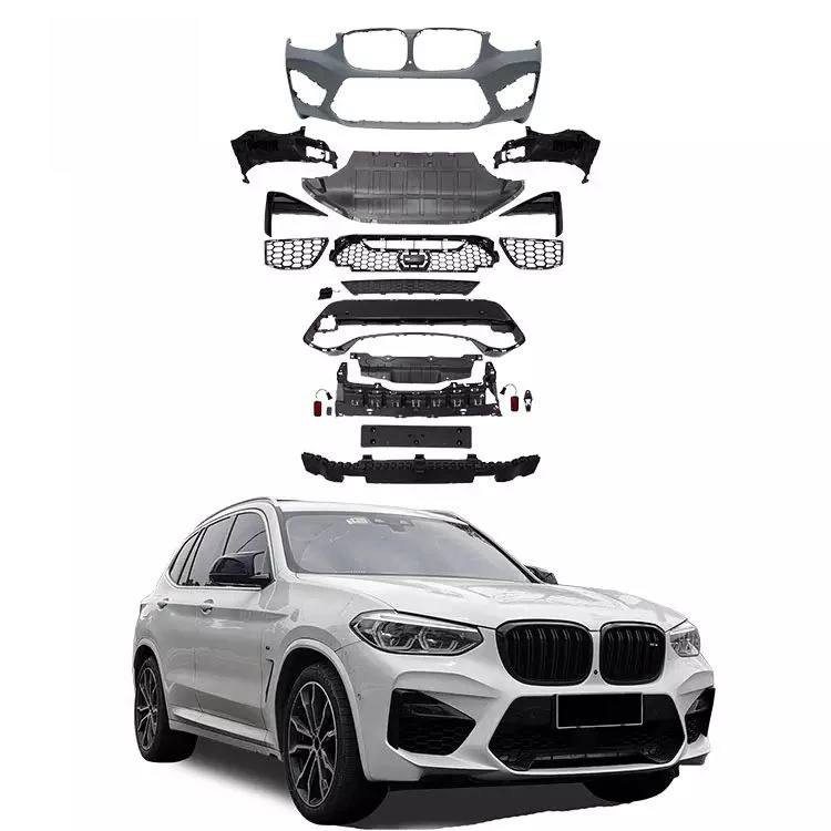 Body Kit for BMW X3 Perfect Fitment X3m Sports Style Body Kit for BMW X3 F25 Front Bumper Rear Bumper Side Skirts Fender Wing Spoiler and Hood