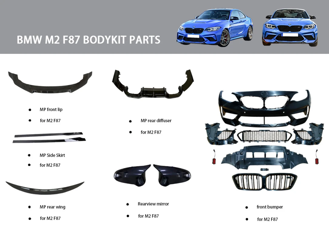 Body Parts/Bumper/Door/Grille/Hood/LED Light/LED Head Lamp/Tail Light/Mirror for BMW F22/F44/G42/F74/F30/35/G20/28/E36m3/E46mt/E90/E92/Gt F34/F32/36/G22 M4/G26/
