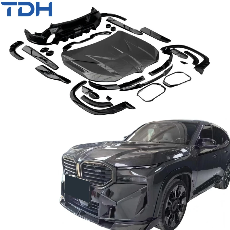 Car Accessories Ld Dry Carbon Fiber Body Kit for 2022-2026 BMW Xm G09 with Rear Diffuser Roof Spoiler