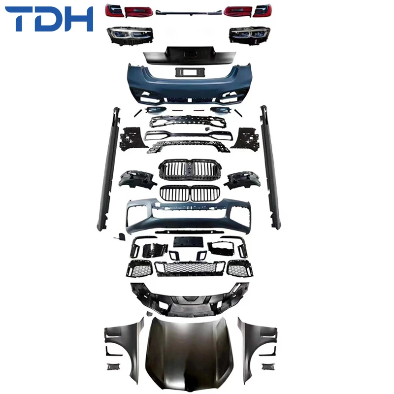 Car Accessories PP Body Kit for 2016-2018 BMW 7 Series G11 G12 Facelift to 2022 G12 Lci Body Kit with Aluminum Hood