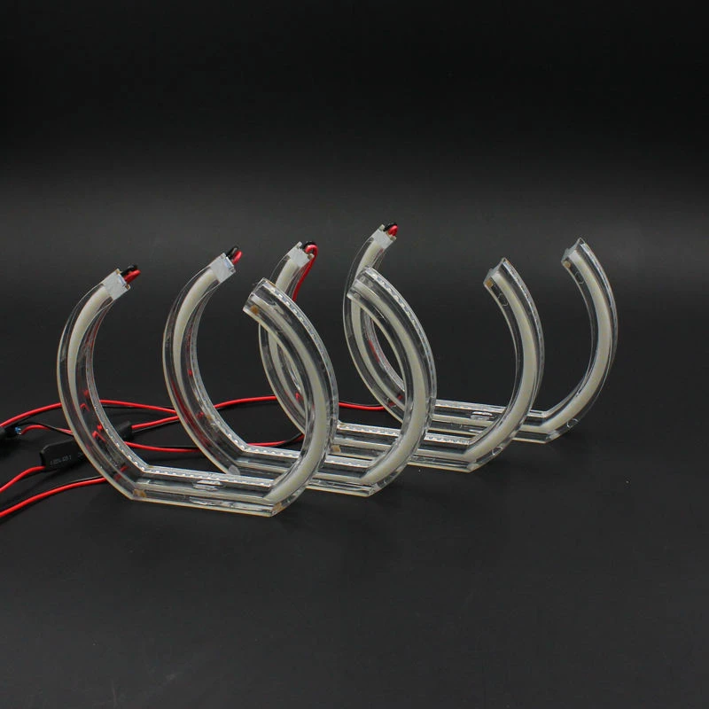 Car-Refine for F30 F35 E90 E92 Crystal Cover SMD LED Angel Eyes DRL Headlight Retrofit 12V 6000K New