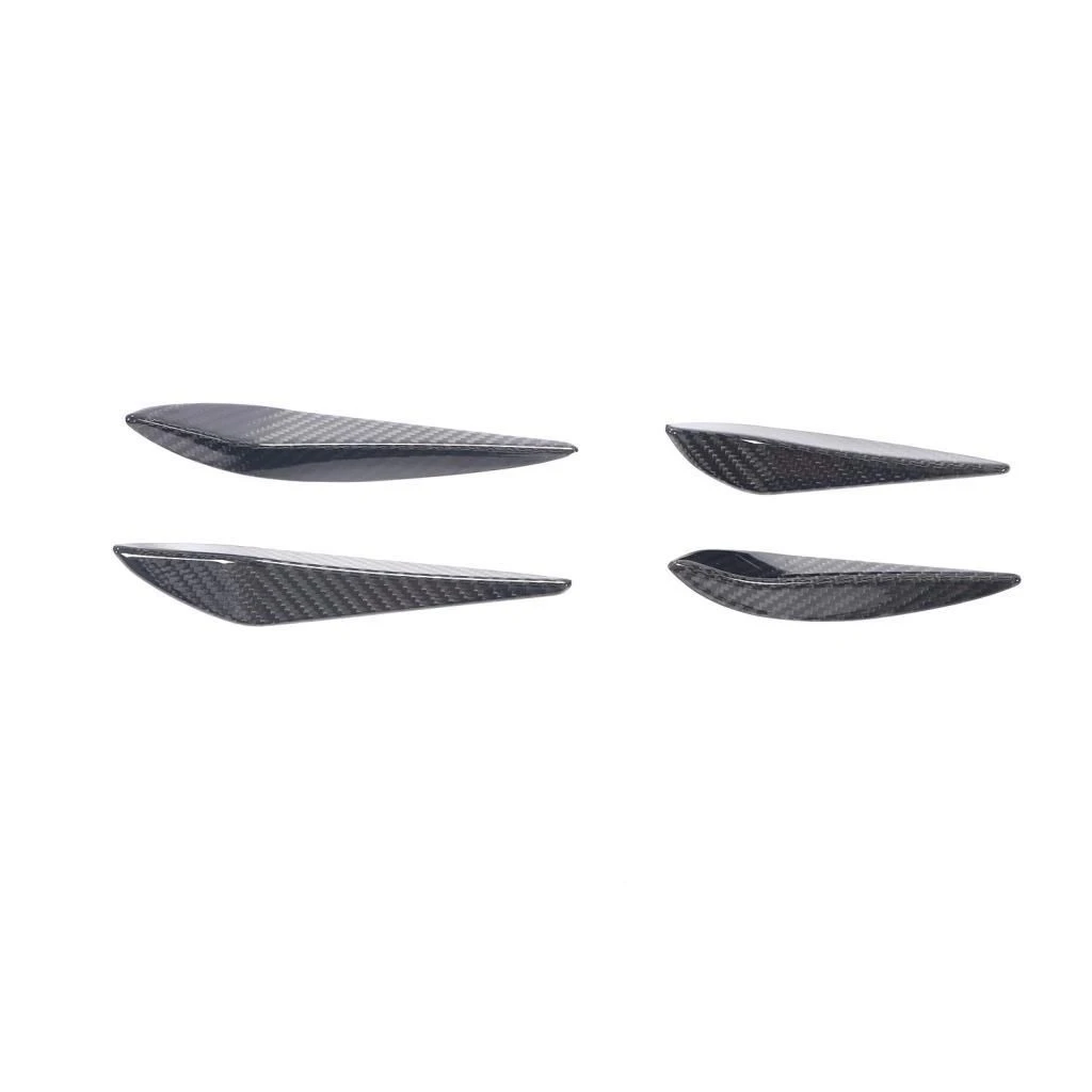 Carbon Fiber Front Bumper Canards for BMW 3 4 Series G80 M3 G82 M4 2D 4D 2021-2022