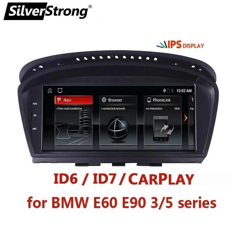 Carplay Android Car DVD Multimedia Player MP5 for BMW 5 Series E60 E61 E63 E64 E90 E91 E92 525 530 CCC Cic Idrive 720p Camera Support