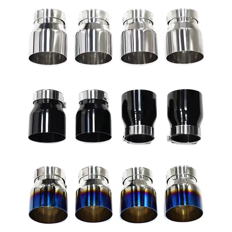 Chrome / Black / Burnt Blue Stainless Steel MP Car Exhaust Muffler Tips for BMW M2 M3 M4 M5 M6 F87 F80 F82 F83 F10 F06 F12 F13