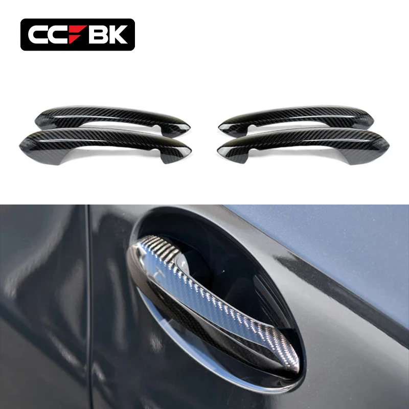 Dry Carbon Fiber Door Handle Covers Overlays for BMW G20 G21 G80 G81 M3 G30 G31 F90 M5 G32 G11 G12 G16 F93 M8 X3 G01 F97 X4 G02 F98 X5 G05 F95 X6 G06 F96 X7 G07