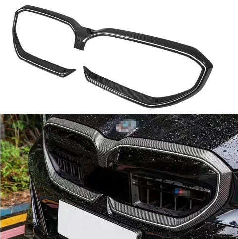 Dry Carbon Fiber Front Grille for BMW 5 Series G60/68/70/90 Bumper
