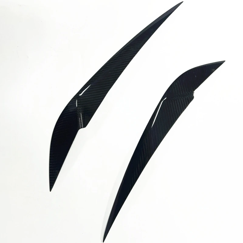Dry Carbon Fiber for BMW New 5 Series G60 G68 G90 M5 2024 2025 Car Eyelid Front Headlight Eyebrow Cover Eye Lid Trim Body Kit