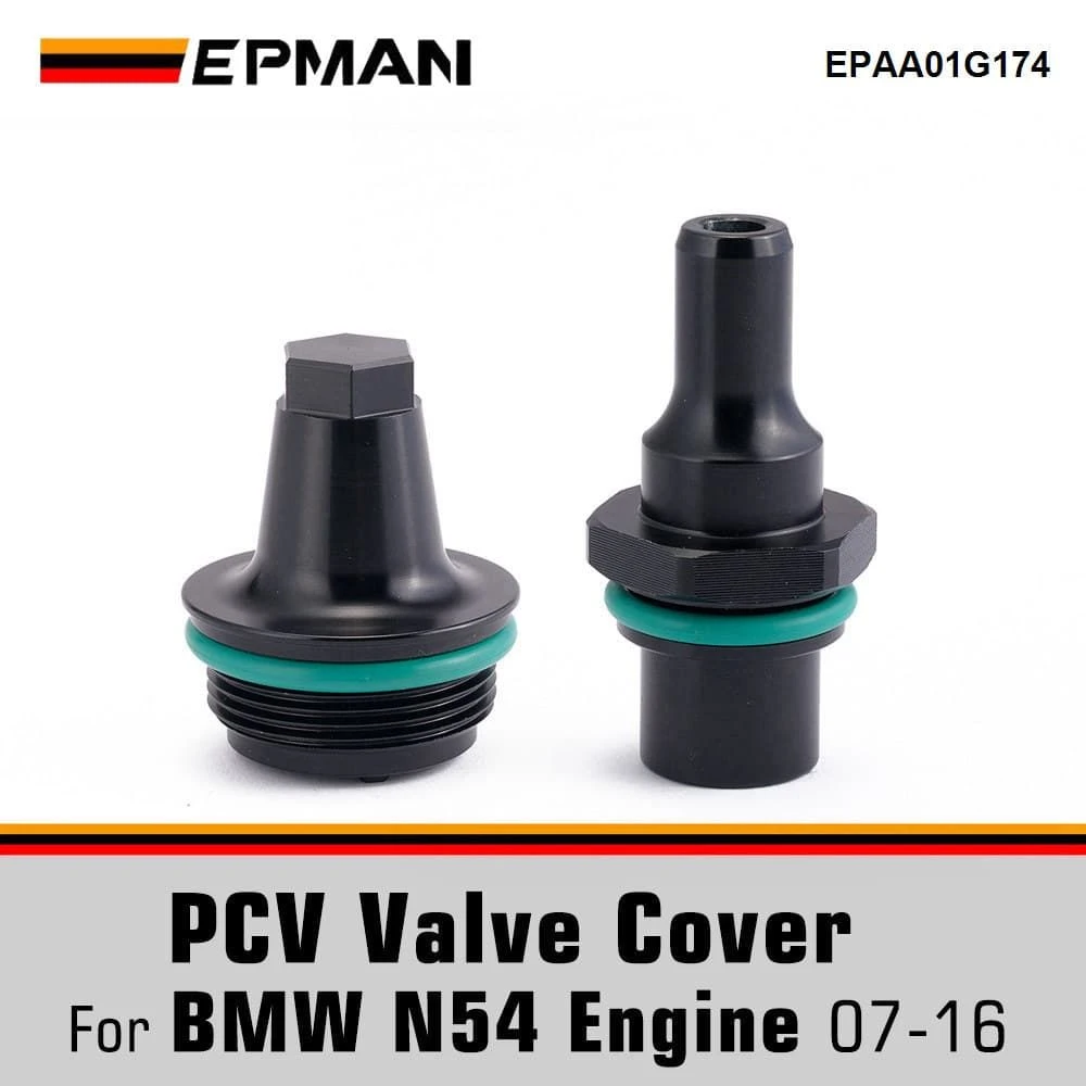 Epman N54 Pcv Valve Cap Aluminum Cover Kit for BMW E90 E91 E92 E82 E88 E89 E60 E61 E71 N54 Twin Turbo Engines Car Accessories Epaa01g174