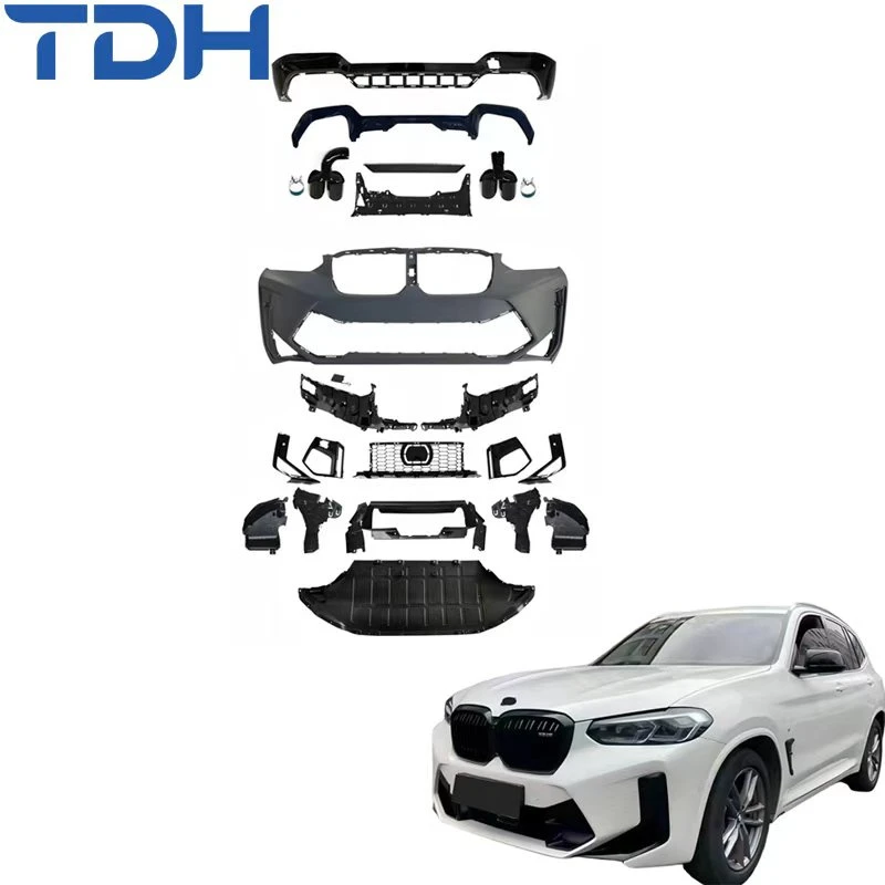 Factory Price PP Car Bumper for 2021+ BMW X3 G01 G08 Lci Facelift to F97 X3m Front Bumper with Rear Diffuser