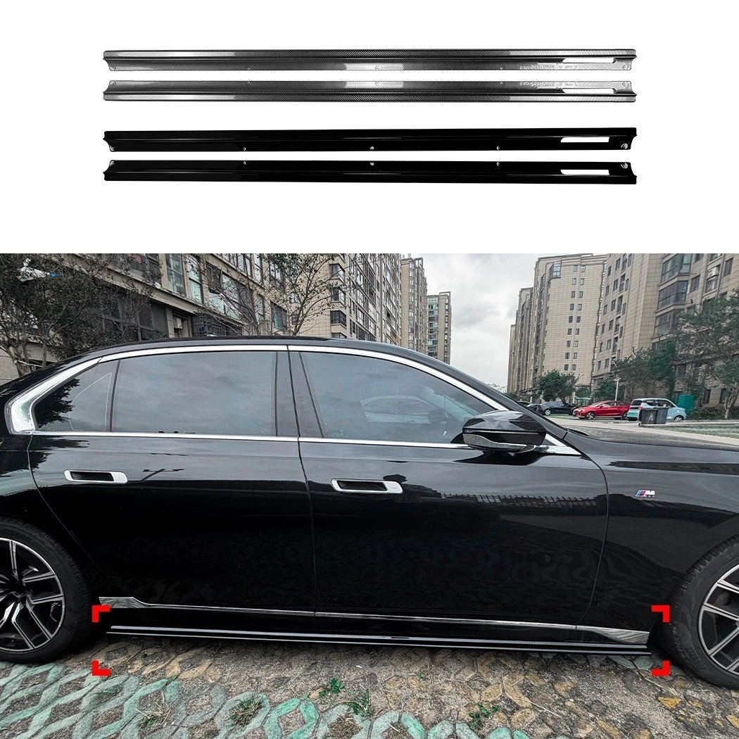 G70 Gloss Black Side Skirts for BMW I7 G70 G73 M Sport 2023+