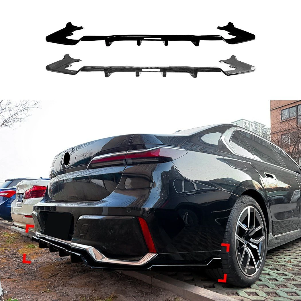 G70 Rear Bumper Diffuser for BMW I7 G70 G73 M Sport 2023+ Car Accessories