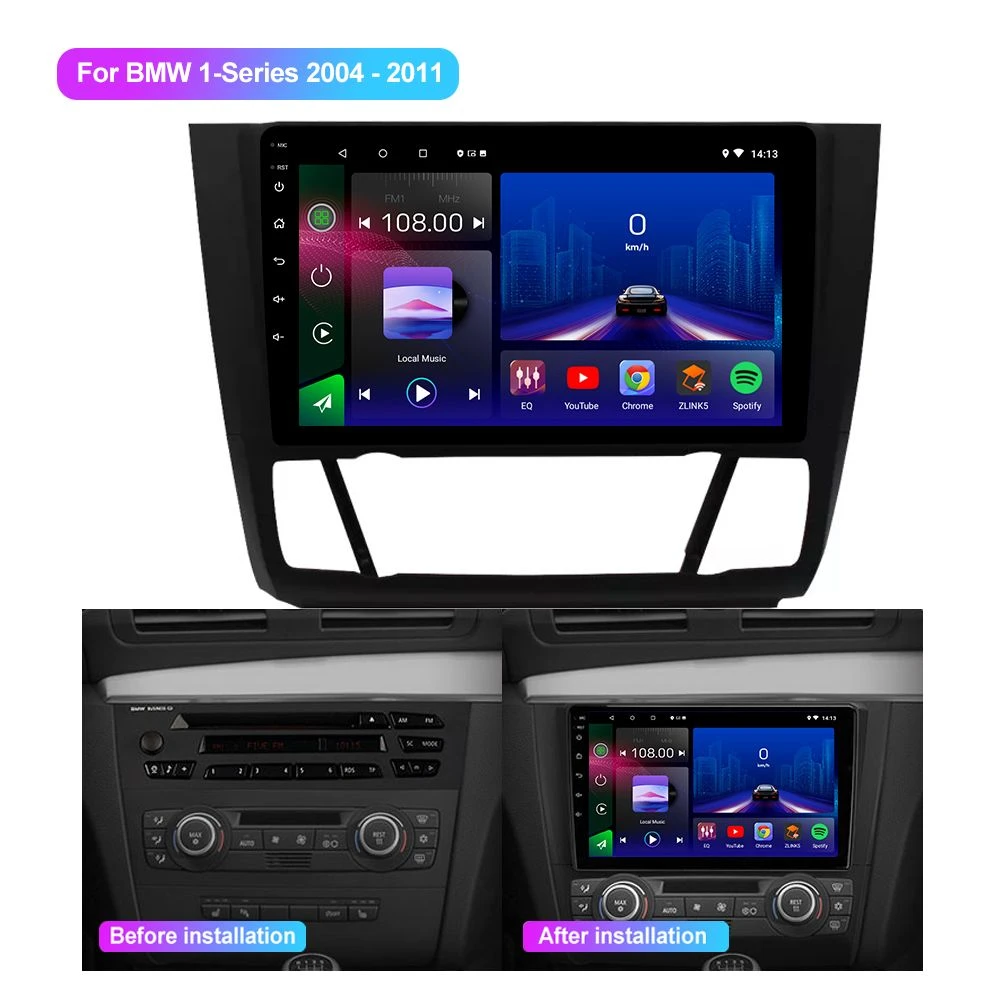 Jmance 9″ 4G DSP Carplay Android Auto Automobile Video Car Radio RDS Multimedia Stereo for BMW 1-Series 1 Series E88 E82 E81 E87 2004 – 2011