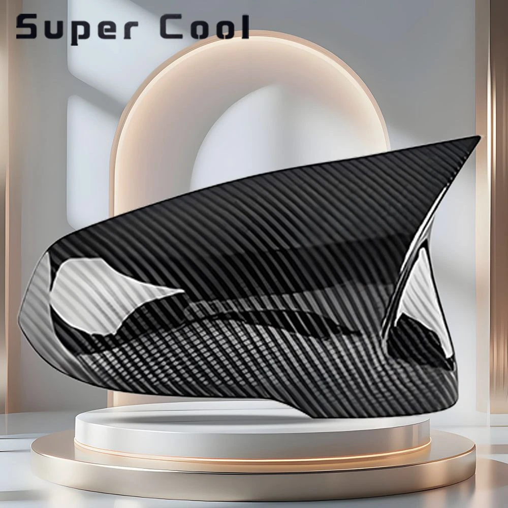 Modify and Upgrade High-Quality 51167386567 51167386568 Gloss Black Carbon Fiber Rearview Mirror Cover Housing for BMW F48 F52 F39 F49 G29 2016-2019