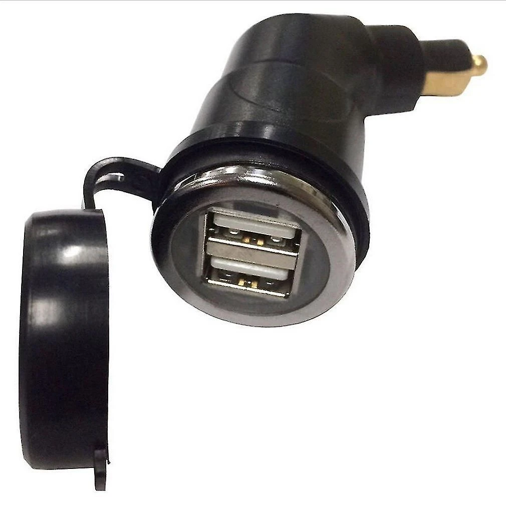 Motorcycle DIN Hella Socket Dual USB Charger for Phone