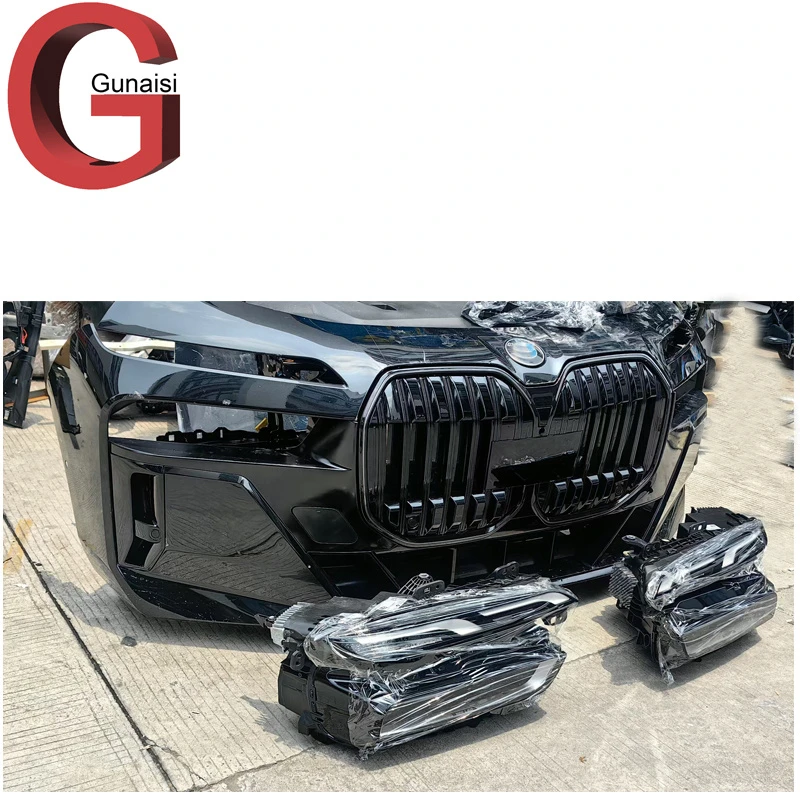 Original Hot Sale BMW New 7 Series High Quality Bumper G70 I7 Used Car Grille Assembly Front Bumper Body Kit