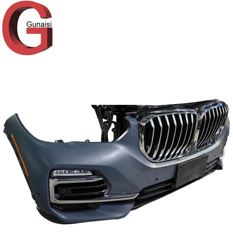 Original Second-Hand High-Quality Cut Assembly for BMW X5 G05 Us Version Front Bumper Defensa Delantera X6 G06 Car Bumper Cover