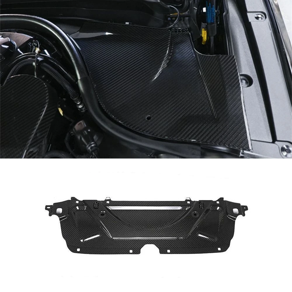 Performance Style Dry Carbon Fiber Engine Bay Corner Covers for BMW M5 G90 G99 Engine Bay