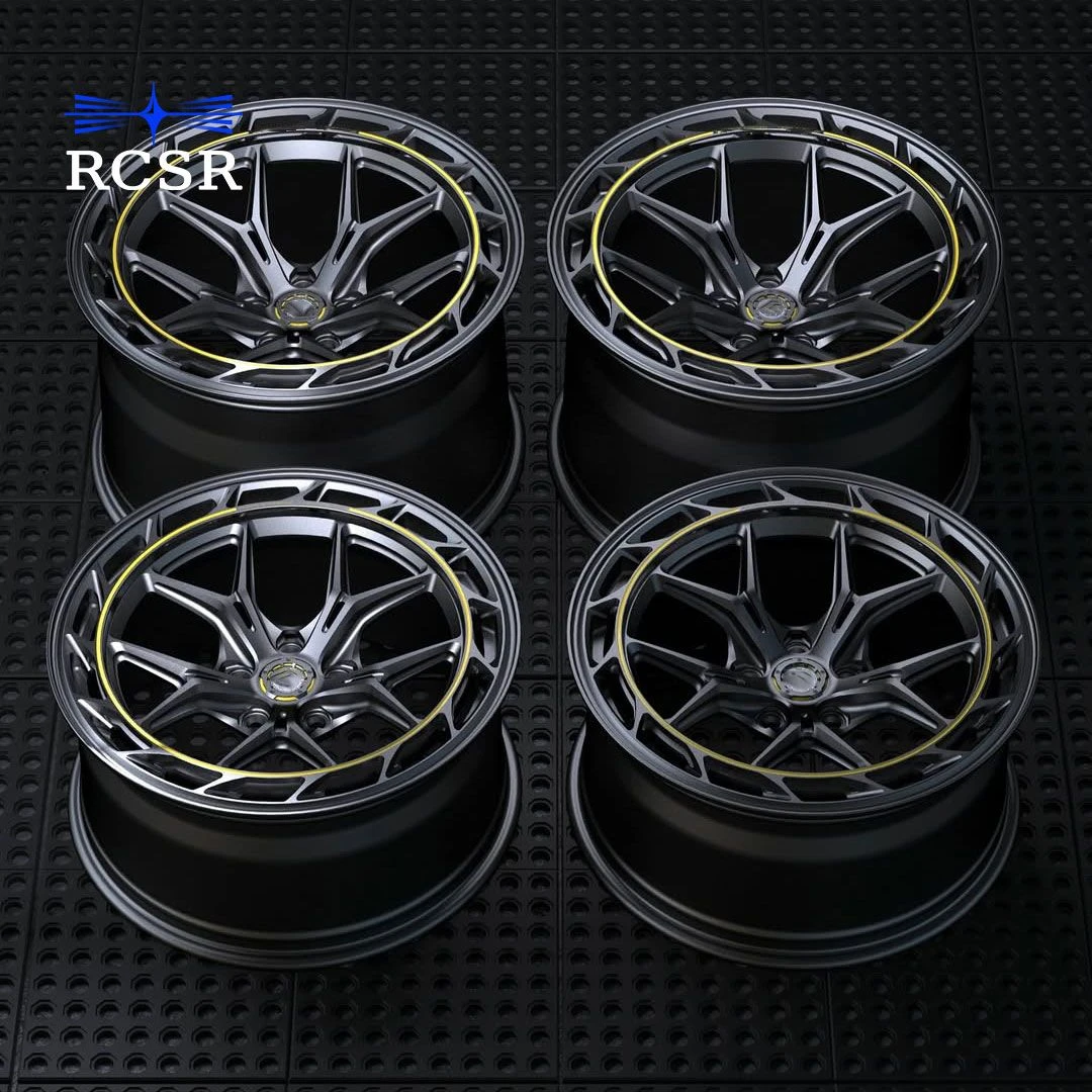 Rcsr Factory Price Monoblock Forged Custom 5X114.3 6X139.7 5X120 Concave Alloy Rims for BMW E46 Urus C8 Q5 Luxury Car Wheels