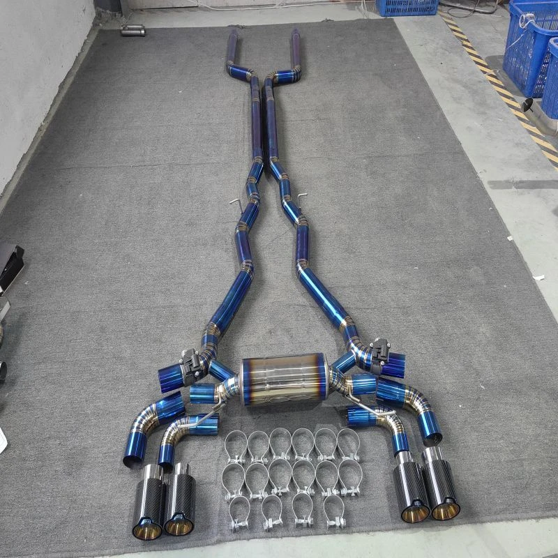 Titanium Burning Blue Exhaust Catback for BMW M8 F92