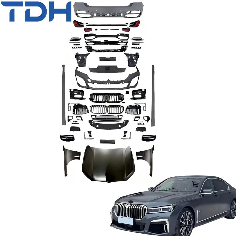 Wholesale Car PP Bumper for 2016-2018 BMW 7 Series G11 G12 Facelift to 2022 G12 Lci M-Tech Bumper with Plug and Play Headlight