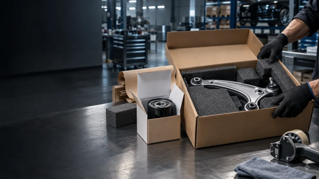 Packing and shipping of parts orders