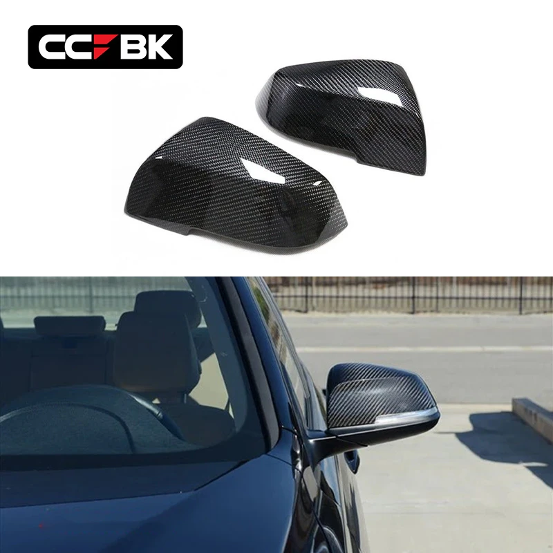 for BMW F20 F21 F22 F23 F87 M2 F30 F31 F34 335I 340I F32 F33 F36 435I 440I 2012-2018 Dry Carbon OEM Style Side Door Rear View Wing Mirror Covers Caps Stickers