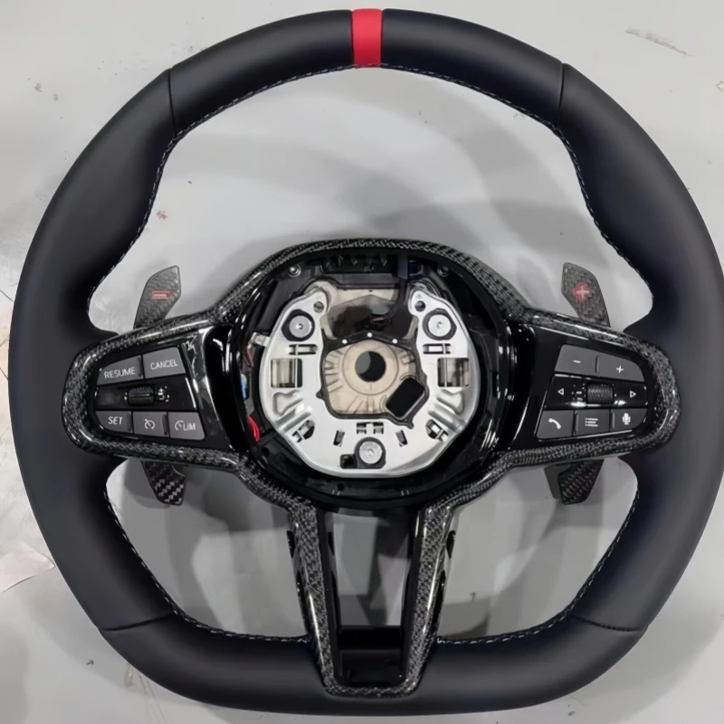 for BMW Sports Leather Steering Wheel G80 G82 G20 G30 F80 F82 F87 F12 F86 F33 M2 M3 M4 M5 M6 F85 X5 F30 F10 Car Steering Wheel